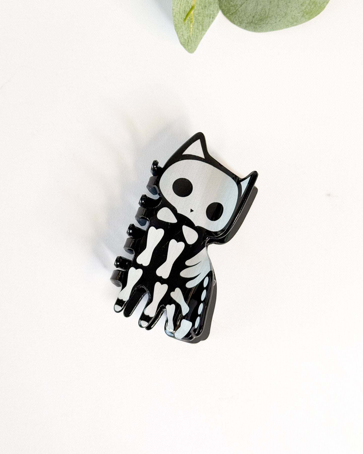 BLACK CAT HALLOWEEN HAIR CLIP