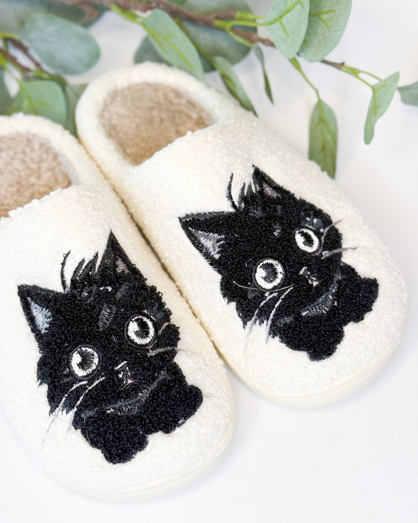 BLACK CAT SLIPPERS
