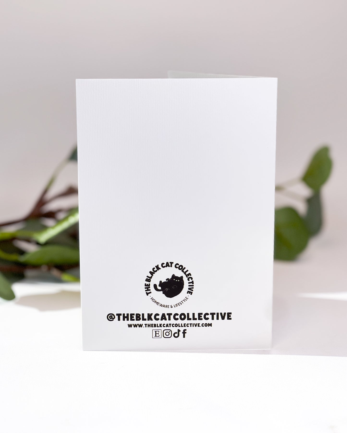 CONFETTI BLACK CAT BIRTHDAY CARD