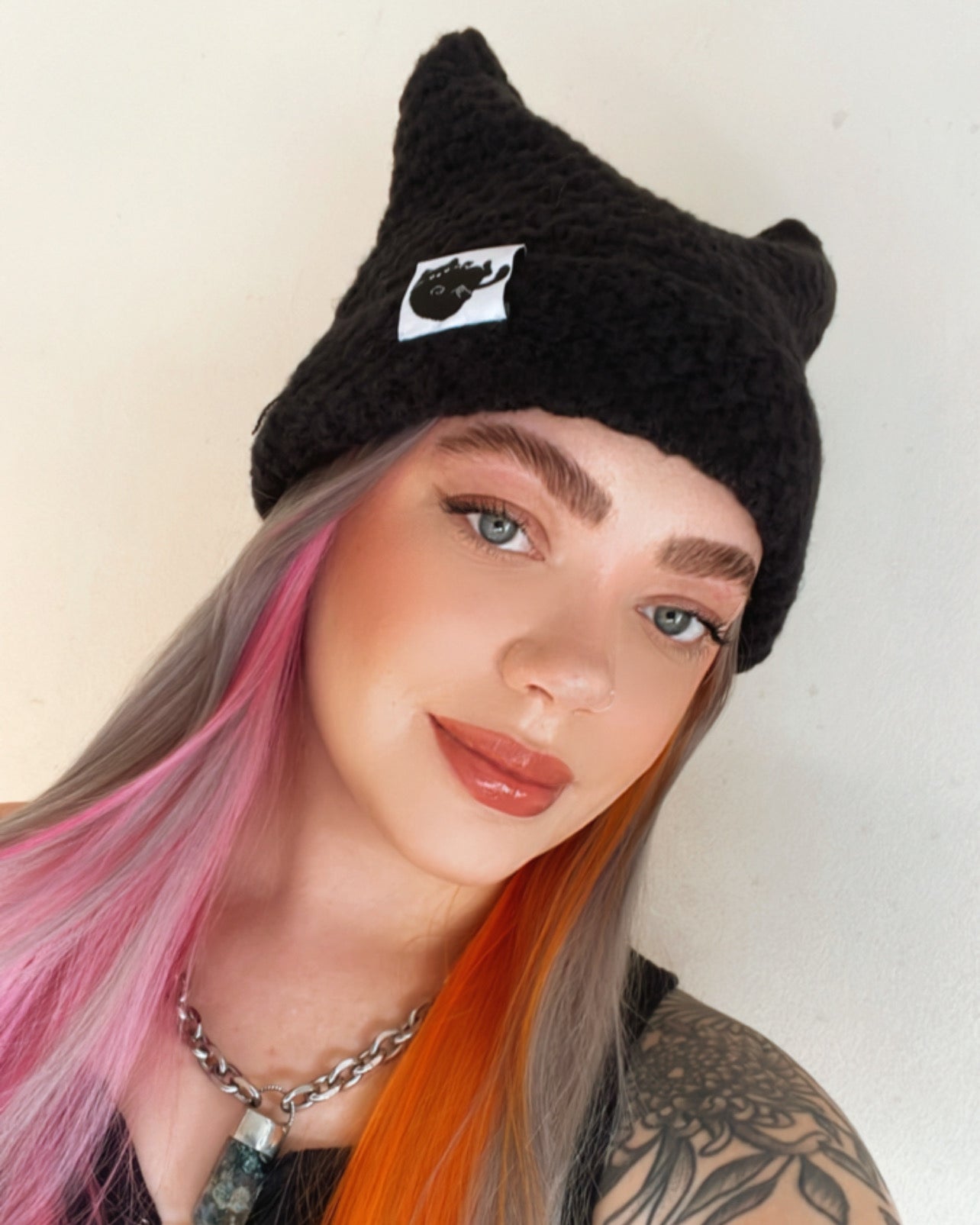 KNITTED CAT EAR BEANIES