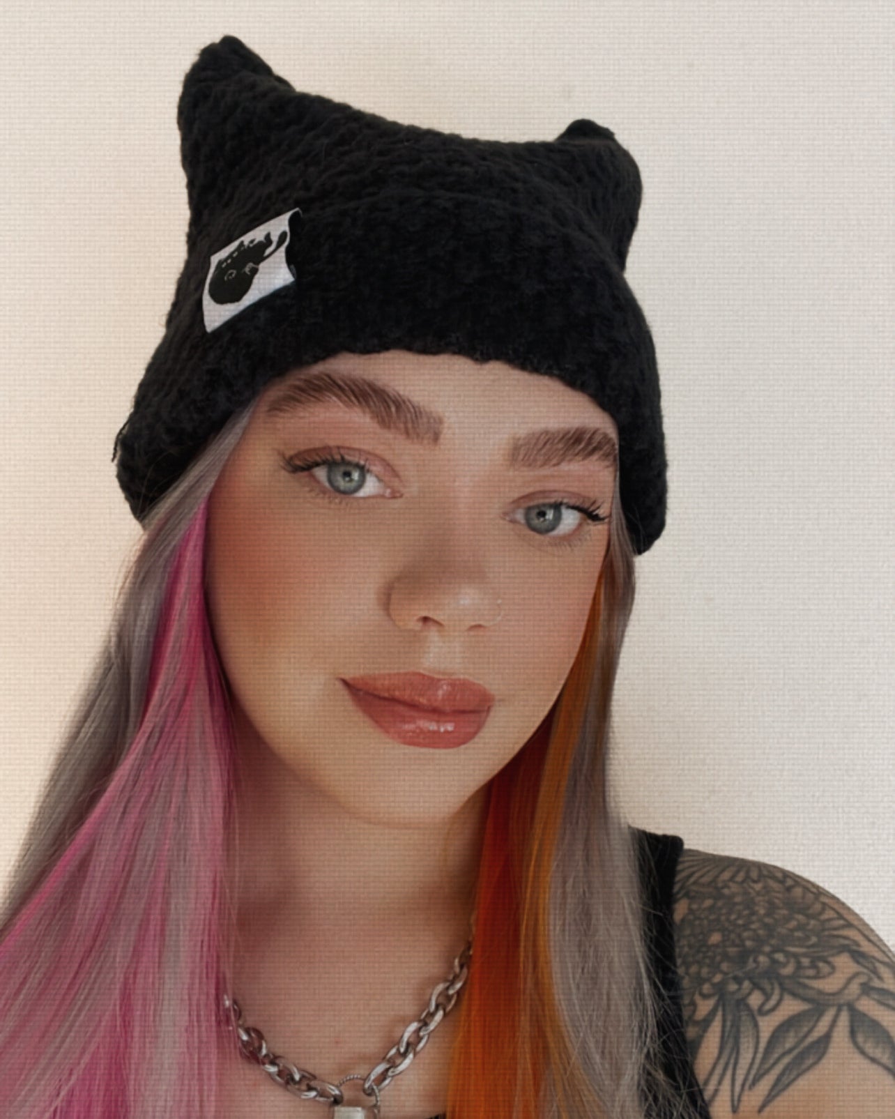 KNITTED CAT EAR BEANIES