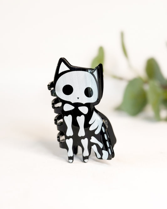 BLACK CAT HALLOWEEN HAIR CLIP