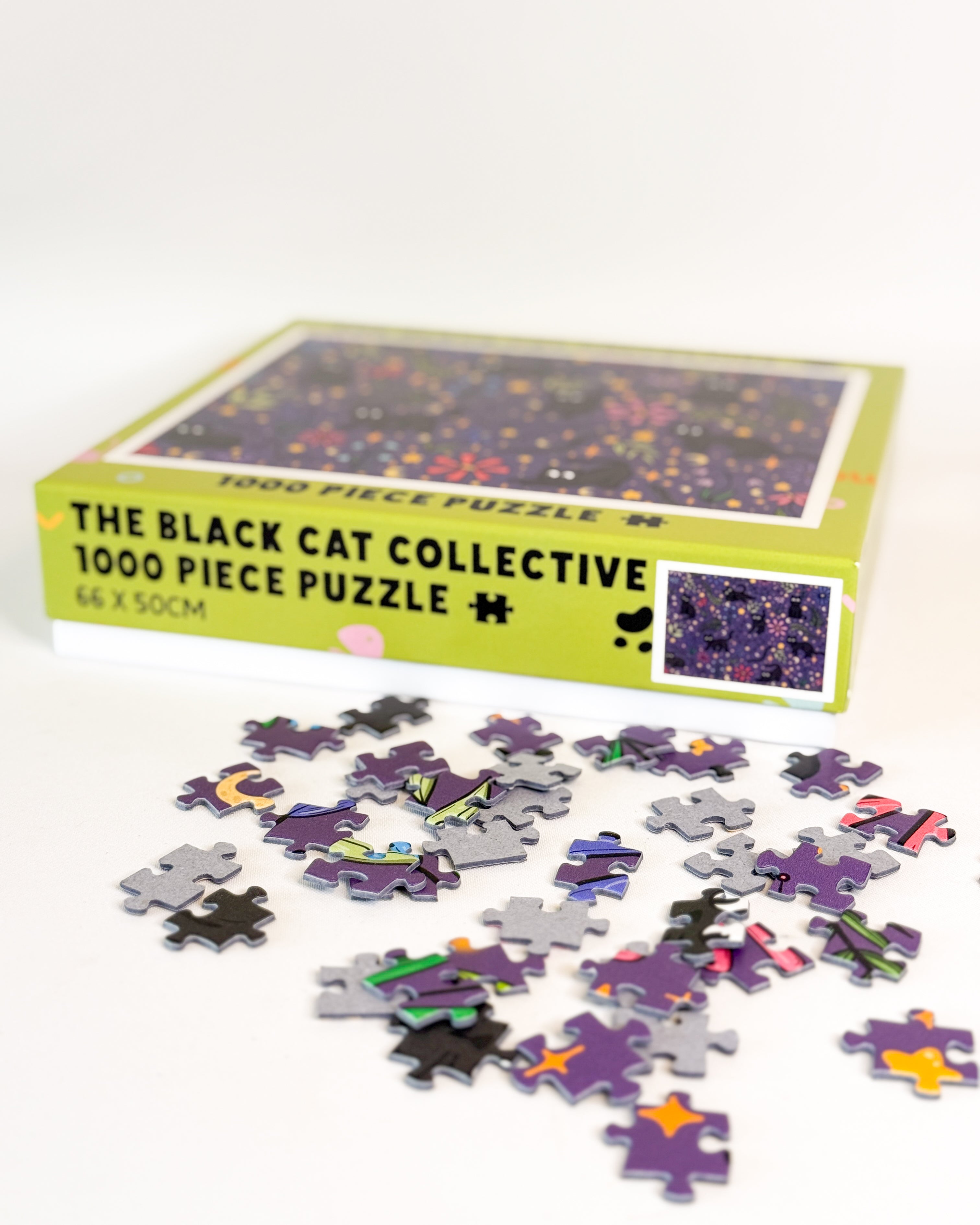 Toynk Spooky Kitty Puzzle 1000 Pezzi: Gatto Nero Di Halloween, Divertimento Per Adulti, Alta Qualità, Idea Regalo A Tema