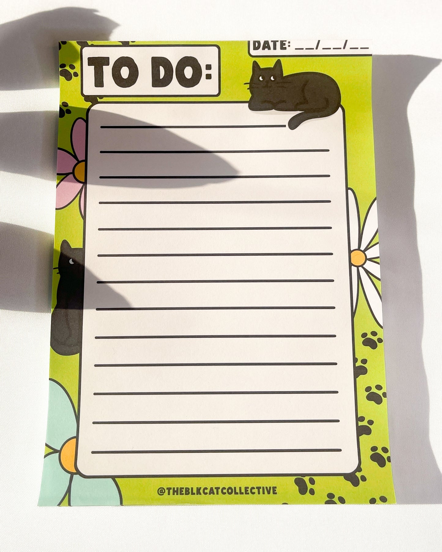 BLACK CAT A5 NOTEPAD TO DO LIST