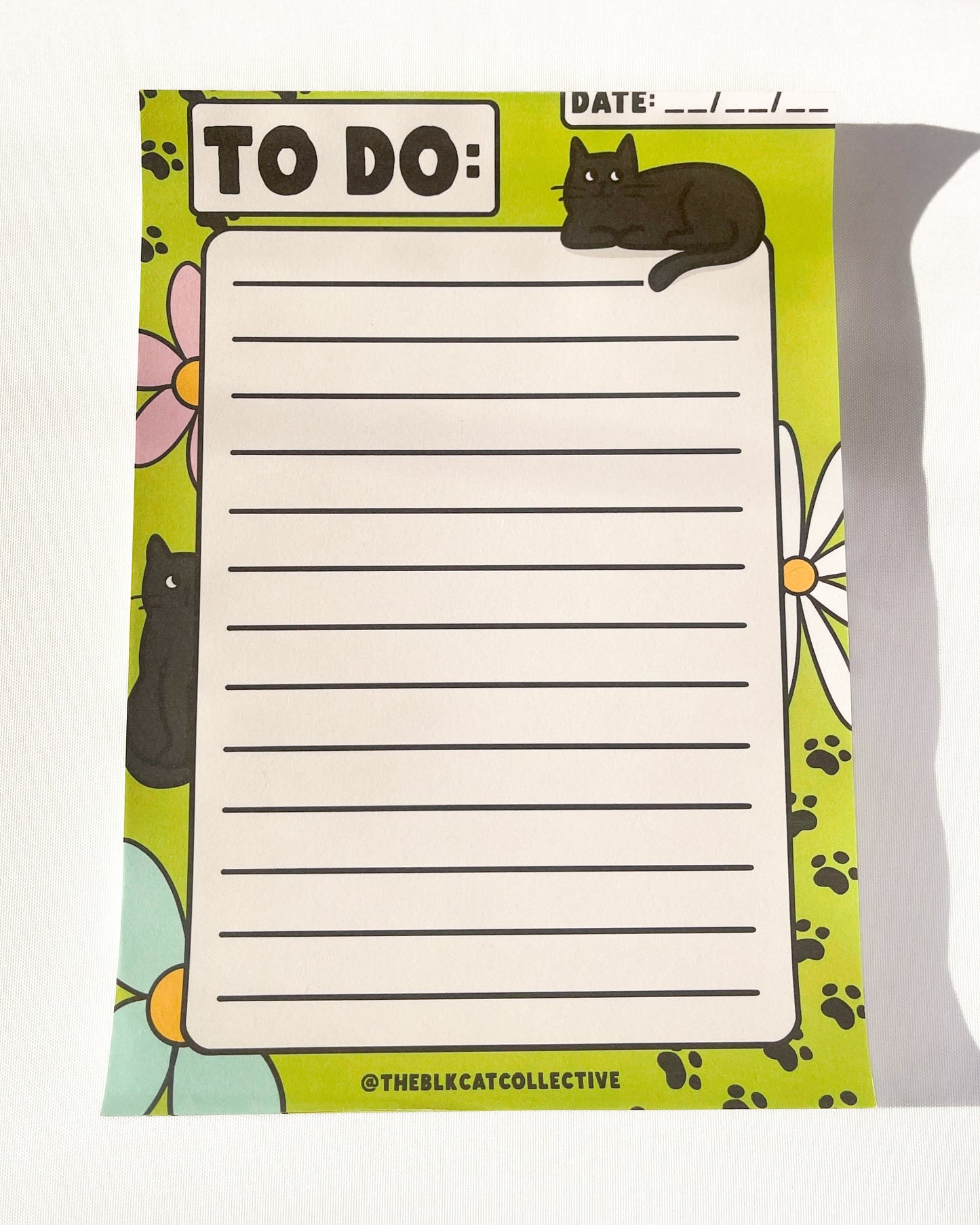 BLACK CAT A5 NOTEPAD TO DO LIST