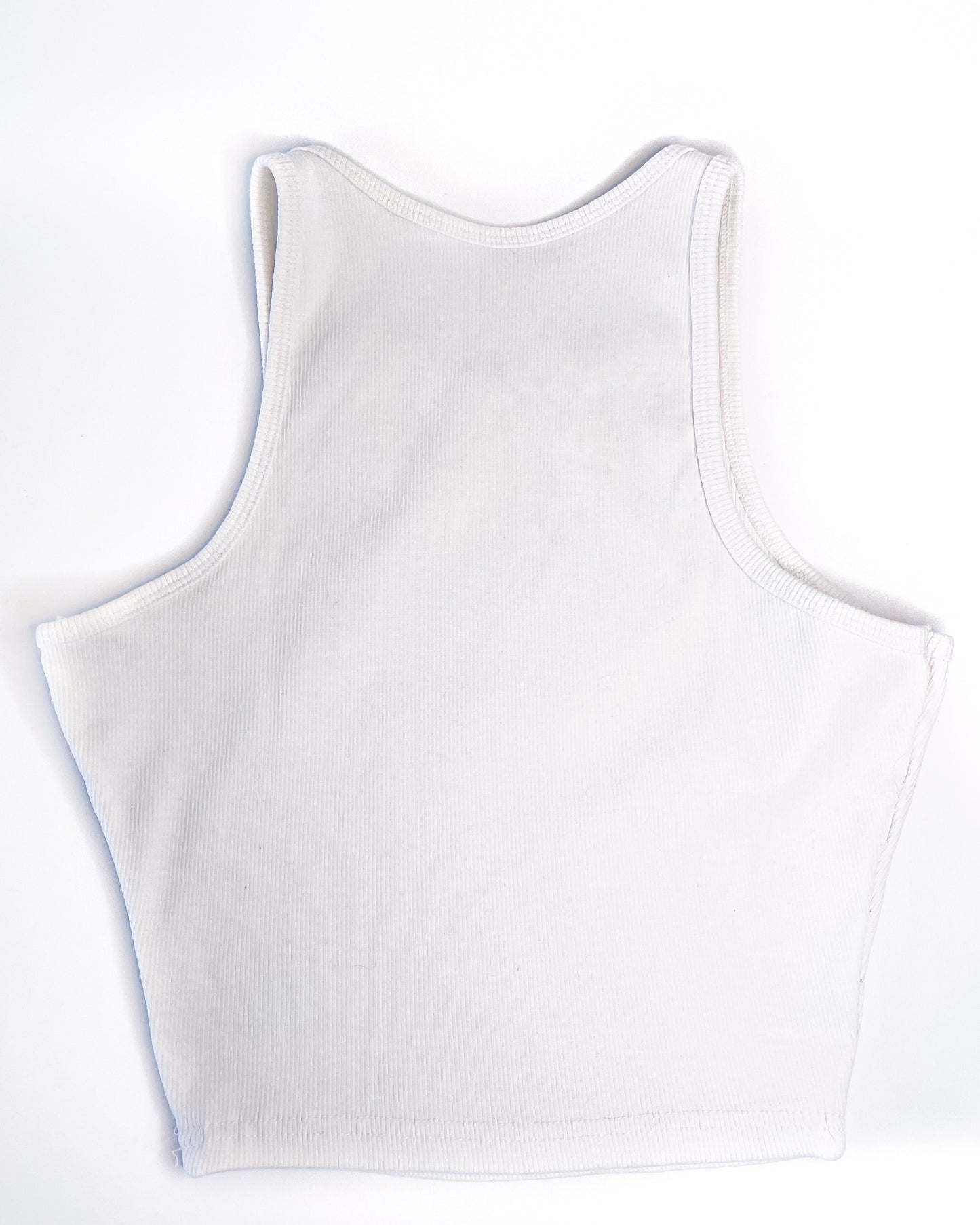 SKATEBOARD CAT RIBBED TANK TOP