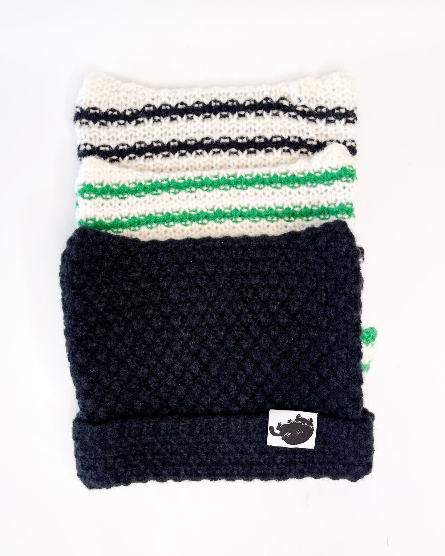 KNITTED CAT EAR BEANIES