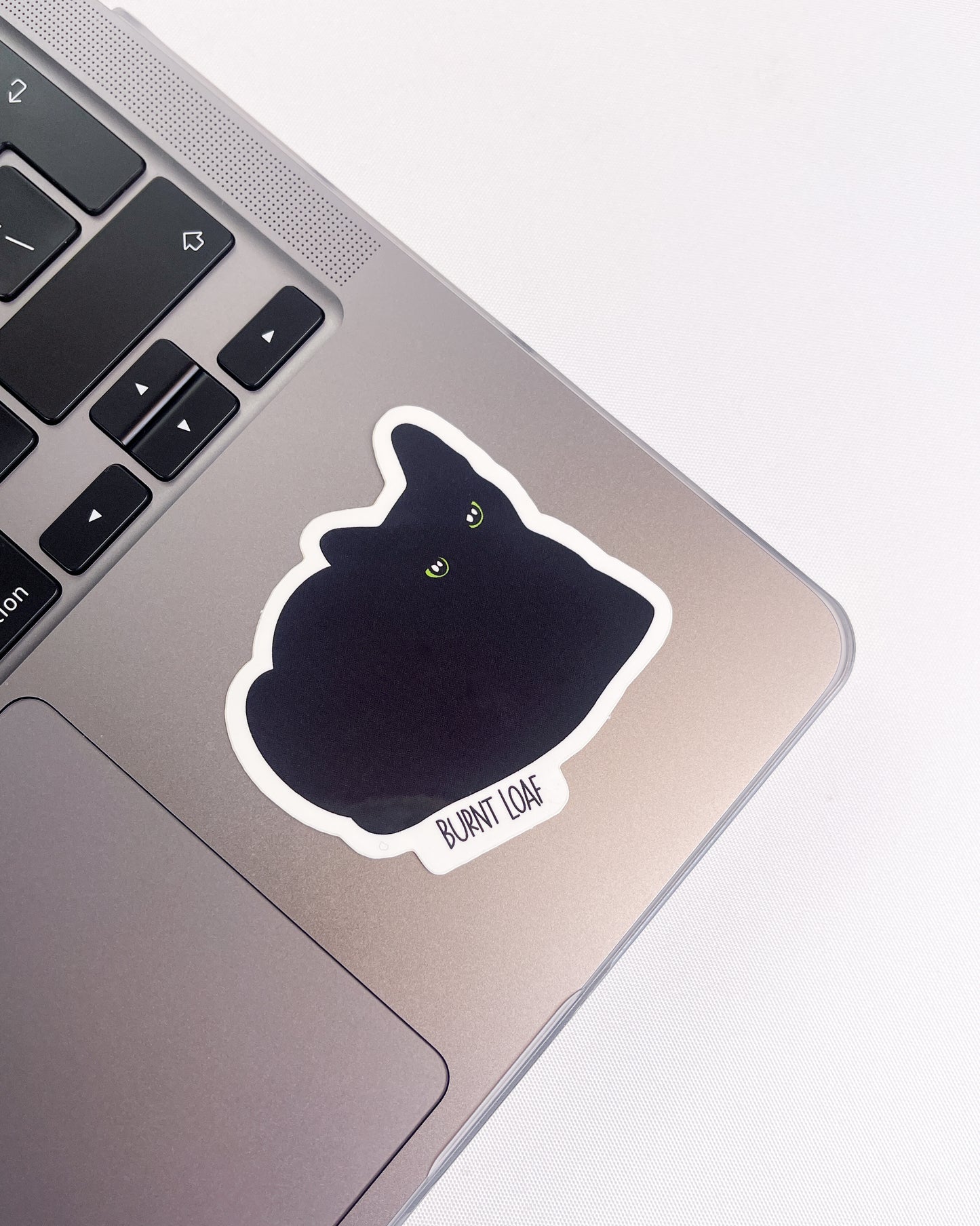 BLACK CAT MEME BURNT LOAF GLOSSY VINYL STICKER