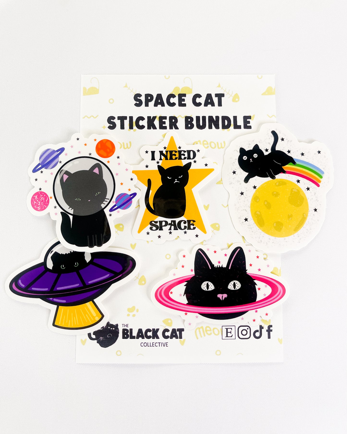 SPACE CAT STICKER BUNDLE