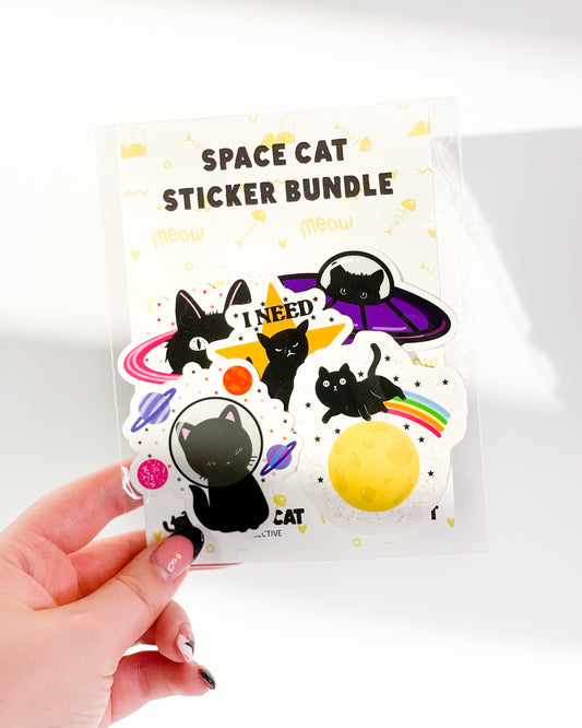 SPACE CAT STICKER BUNDLE